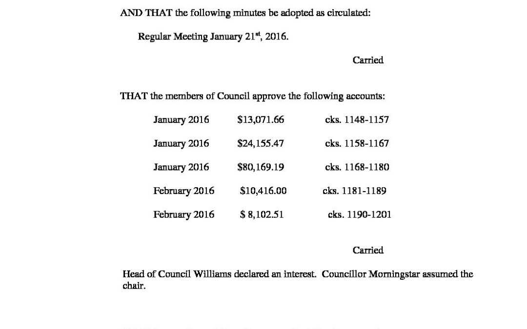 February-10th-2016-Regular-Meeting-Minutes