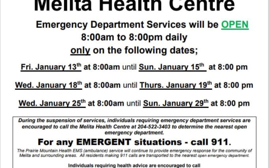 Melita On Call Schedule Jan23