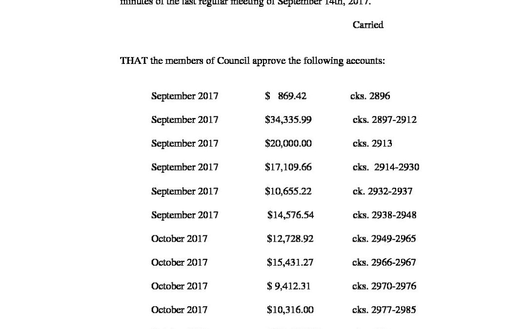 October-11th-2017-Regular-Meeting-Minutes