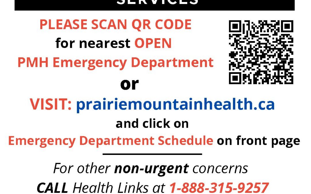 PMH Emergency departments notice Dec 2022