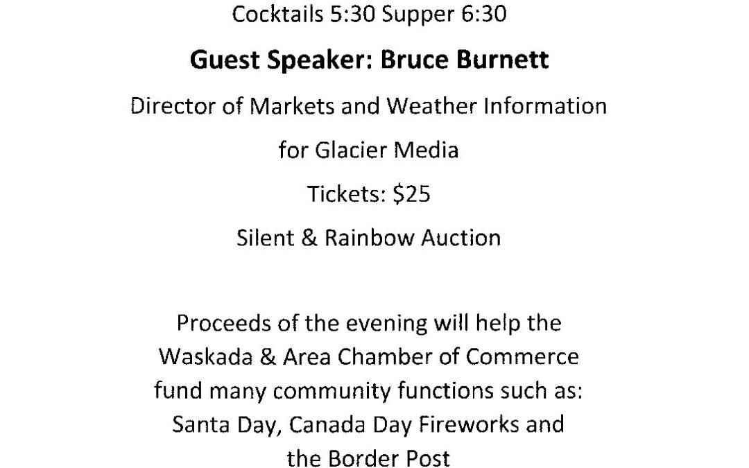 Waskada and Area Chamber of Commerce Spring Supper